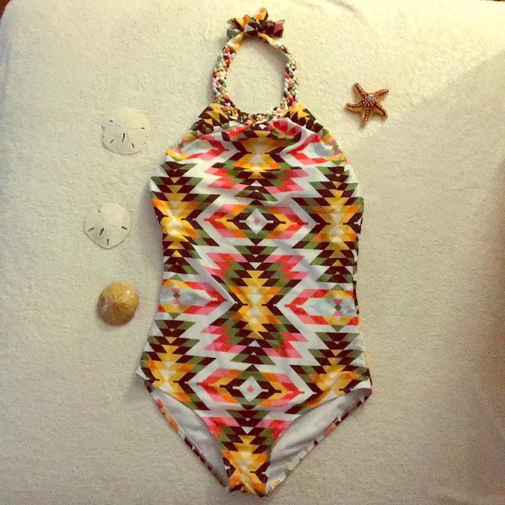 NWOT “Blooming Jelly” One piece swimsuit